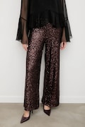 Answear.LAB pantaloni culoarea maro, lat, high waist