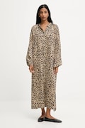 Answear.LAB rochie culoarea bej, midi, evazati