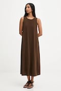 Answear.LAB rochie culoarea maro, midi, evazati