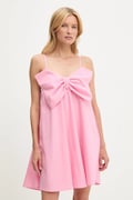 Bavlněné šaty Answear.LAB růžová barva, mini