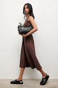 Answear.LAB rochie culoarea maro, mini, evazati