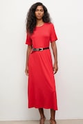 Answear.LAB rochie culoarea rosu, maxi, evazati