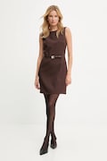 Answear.LAB rochie culoarea maro, mini, evazati