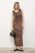 Answear.LAB sukienka kolor brązowy maxi prosta