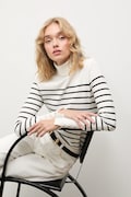 Answear.LAB sweter z kaszmirem damski kolor beżowy lekki z golfem