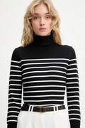 Answear.LAB sweter z kaszmirem damski kolor czarny lekki z golfem