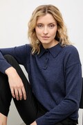 Answear.LAB sweter z kaszmirem kolor granatowy