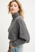 Answear.LAB sweter z kaszmirem damski kolor szary ciepły z golfem