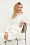 Answear.LAB sweter z kaszmirem damski kolor beżowy z półgolfem