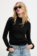 Answear.LAB sweter z kaszmirem damski kolor czarny lekki z półgolfem