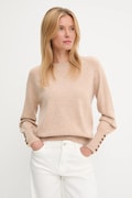 Answear.LAB pulover de lana culoarea maro, light