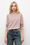 Answear.LAB sweter z kaszmirem damski kolor beżowy z półgolfem