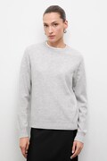Answear.LAB sweter wełniany damski kolor szary lekki