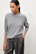 Answear.LAB sweter wełniany damski kolor szary lekki