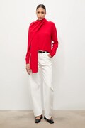 Answear.LAB sweter wełniany damski kolor czerwony lekki