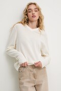 Answear.LAB sweter wełniany damski kolor beżowy lekki