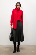 Answear.LAB sweter wełniany damski kolor czerwony lekki