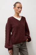Answear.LAB sweter damski z wełną brązowy