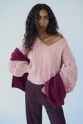 Answear.LAB sweter z wełną damski kolor różowy ciepły