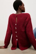 Vuneni pulover Answear.LAB boja: bordo