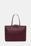 Kožená kabelka Answear.LAB bordová farba