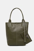 Answear Lab poseta de piele culoarea verde