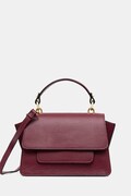 Answear.LAB torebka skórzana kolor bordowy