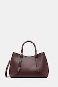 Kožená kabelka Answear.LAB bordová farba