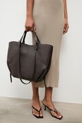 Answear.LAB torebka shopper damska skórzana brązowa
