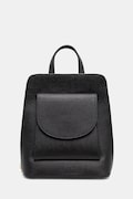Answear.LAB plecak skórzany damski kolor czarny mały gładki