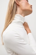 Answear.LAB longsleeve damski bawełniany z elastanem biały