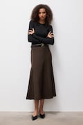 Answear.LAB longsleeve damski bawełniany z elastanem czarny