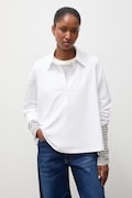 Answear.LAB longsleeve damski bawełniany biały
