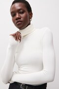 Answear.LAB longsleeve damski z wiskozą biały