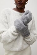 Answear.LAB rękawiczki damskie z wełną merino szare