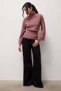 Answear.LAB jeansy wide leg damskie czarne