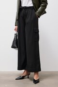 Answear.LAB spodnie damskie z wiskozą czarne high waist