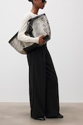 Answear.LAB spodnie damskie z wiskozą czarne high waist
