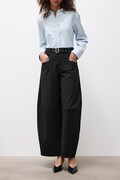 Answear.LAB spodnie damskie z bawełną czarne high waist