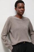 Answear.LAB sweter damski z wełny merino brązowy