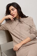 Answear.LAB sweter damski z wełny merino brązowy