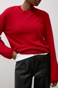 Answear.LAB sweter damski wełniany czerwony