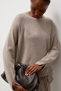 Answear.LAB sweter damski wełniany beżowy
