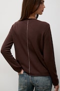 Answear.LAB sweter damski wełniany brązowy