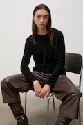 Answear.LAB sweter damski wełniany czarny