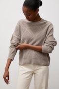 Answear.LAB sweter damski wełniany beżowy