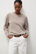 Answear.LAB sweter damski wełniany beżowy