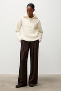Answear.LAB sweter damski wełniany beżowy
