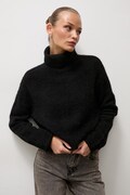 Answear.LAB sweter damski z dodatkiem wełny czarny