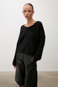 Answear.LAB sweter damski z dodatkiem wełny czarny